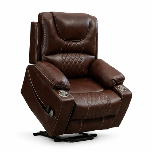 Oversized Power Lift Recliner Chair with Massage & Heating
